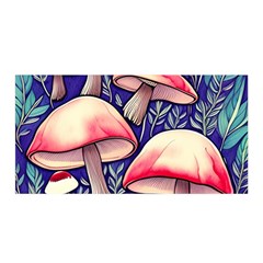 Enchanting Mushroom Enchantress Satin Wrap 35  X 70  by GardenOfOphir