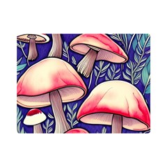 Enchanting Mushroom Enchantress One Side Premium Plush Fleece Blanket (mini)