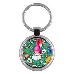 Mojo Chanterelle Glamour Key Chain (round) by GardenOfOphir