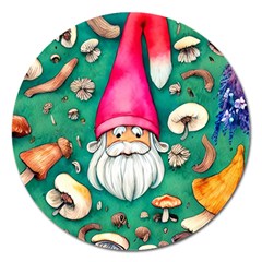 Mojo Chanterelle Glamour Magnet 5  (round) by GardenOfOphir