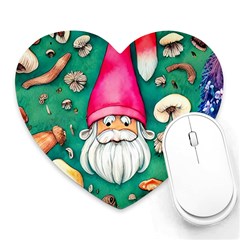 Mojo Chanterelle Glamour Heart Mousepad by GardenOfOphir