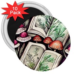 Necromantic Magician 3  Magnets (10 Pack)  by GardenOfOphir