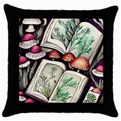 Necromantic Magician Throw Pillow Case (black) by GardenOfOphir