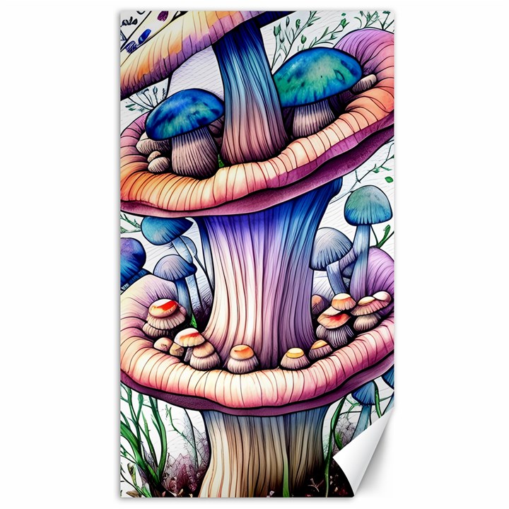 Charming Toadstool Canvas 40  x 72 