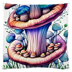 Charming Toadstool Large Cushion Case (one Side) by GardenOfOphir