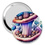 Charming Toadstool 3  Handbag Mirrors Front