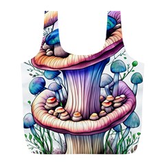 Charming Toadstool Full Print Recycle Bag (l) by GardenOfOphir