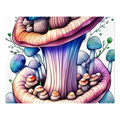 Charming Toadstool Premium Plush Fleece Blanket (large)