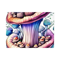 Charming Toadstool One Side Premium Plush Fleece Blanket (mini) by GardenOfOphir