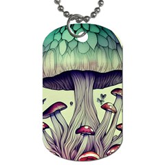 Toadstool Charm For Necromancy And Wizardry Dog Tag (one Side) by GardenOfOphir