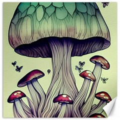 Toadstool Charm For Necromancy And Wizardry Canvas 16  X 16  by GardenOfOphir