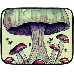 Toadstool Charm For Necromancy And Wizardry Fleece Blanket (mini) by GardenOfOphir