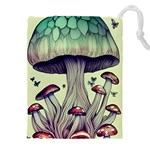 Toadstool Charm For Necromancy And Wizardry Drawstring Pouch (4XL) Front