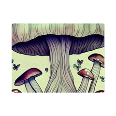 Toadstool Charm For Necromancy And Wizardry One Side Premium Plush Fleece Blanket (mini) by GardenOfOphir