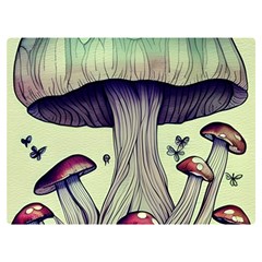 Toadstool Charm For Necromancy And Wizardry Premium Plush Fleece Blanket (extra Small)