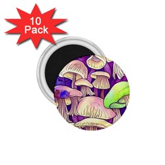 Glamourous Mushrooms For Enchantment And Spellwork 1 75  Magnets (10 Pack)  by GardenOfOphir