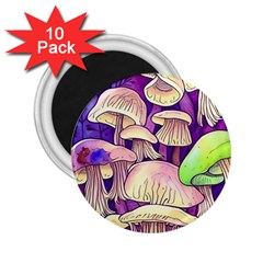 Glamourous Mushrooms For Enchantment And Spellwork 2 25  Magnets (10 Pack)  by GardenOfOphir