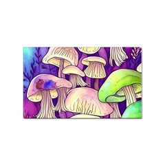 Glamourous Mushrooms For Enchantment And Spellwork Sticker Rectangular (100 Pack) by GardenOfOphir