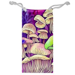 Glamourous Mushrooms For Enchantment And Spellwork Jewelry Bag by GardenOfOphir