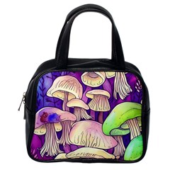 Glamourous Mushrooms For Enchantment And Spellwork Classic Handbag (one Side) by GardenOfOphir