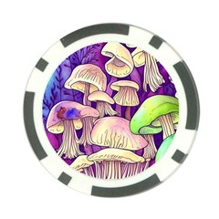 Glamourous Mushrooms For Enchantment And Spellwork Poker Chip Card Guard (10 Pack) by GardenOfOphir