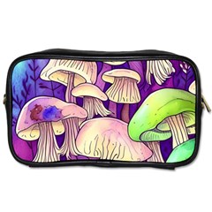 Glamourous Mushrooms For Enchantment And Spellwork Toiletries Bag (one Side) by GardenOfOphir