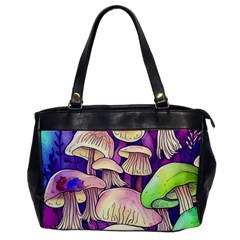 Glamourous Mushrooms For Enchantment And Spellwork Oversize Office Handbag by GardenOfOphir