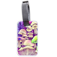 Glamourous Mushrooms For Enchantment And Spellwork Luggage Tag (two Sides) by GardenOfOphir