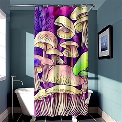 Glamourous Mushrooms For Enchantment And Spellwork Shower Curtain 36  X 72  (stall)  by GardenOfOphir