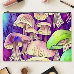 Glamourous Mushrooms For Enchantment And Spellwork Cosmetic Bag (xxxl) by GardenOfOphir