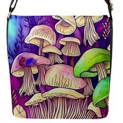 Glamourous Mushrooms For Enchantment And Spellwork Flap Closure Messenger Bag (s) by GardenOfOphir