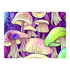 Glamourous Mushrooms For Enchantment And Spellwork Premium Plush Fleece Blanket (mini) by GardenOfOphir