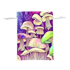 Glamourous Mushrooms For Enchantment And Spellwork Lightweight Drawstring Pouch (s) by GardenOfOphir