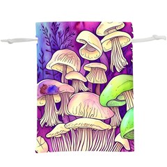 Glamourous Mushrooms For Enchantment And Spellwork Lightweight Drawstring Pouch (xl) by GardenOfOphir