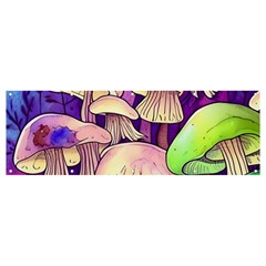 Glamourous Mushrooms For Enchantment And Spellwork Banner And Sign 12  X 4  by GardenOfOphir