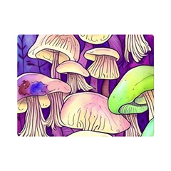 Glamourous Mushrooms For Enchantment And Spellwork One Side Premium Plush Fleece Blanket (mini) by GardenOfOphir