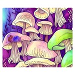 Glamourous Mushrooms For Enchantment And Spellwork One Side Premium Plush Fleece Blanket (Small) 50 x40  Blanket Front