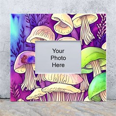 Glamourous Mushrooms For Enchantment And Spellwork White Wall Photo Frame 5  X 7  by GardenOfOphir