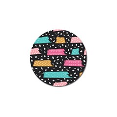 Arts Pattern Design Wallpaper Background Print Golf Ball Marker by Ravend