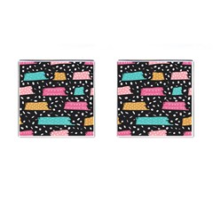 Arts Pattern Design Wallpaper Background Print Cufflinks (square) by Ravend