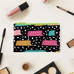 Arts Pattern Design Wallpaper Background Print Cosmetic Bag (xs) by Ravend