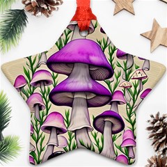 Black Magic Mushroom For Voodoo And Witchcraft Ornament (star) by GardenOfOphir