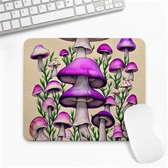 Black Magic Mushroom For Voodoo And Witchcraft Large Mousepad by GardenOfOphir