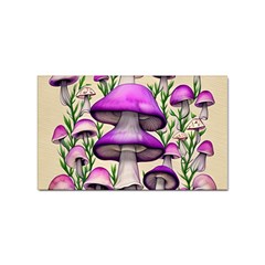 Black Magic Mushroom For Voodoo And Witchcraft Sticker Rectangular (10 Pack) by GardenOfOphir