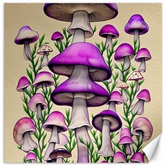 Black Magic Mushroom For Voodoo And Witchcraft Canvas 16  X 16  by GardenOfOphir