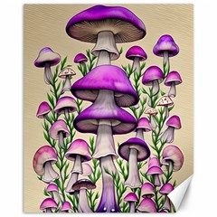 Black Magic Mushroom For Voodoo And Witchcraft Canvas 11  X 14  by GardenOfOphir