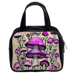 Black Magic Mushroom For Voodoo And Witchcraft Classic Handbag (two Sides) by GardenOfOphir