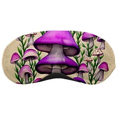 Black Magic Mushroom For Voodoo And Witchcraft Sleeping Mask by GardenOfOphir