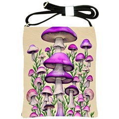 Black Magic Mushroom For Voodoo And Witchcraft Shoulder Sling Bag by GardenOfOphir