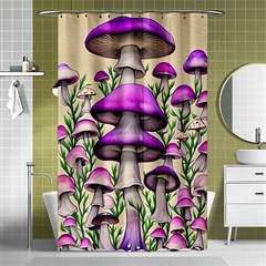 Black Magic Mushroom For Voodoo And Witchcraft Shower Curtain 48  X 72  (small)  by GardenOfOphir